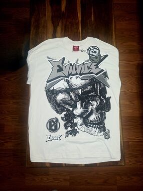 Evil Vice Men's White Graphic Long-Sleeve Shirt